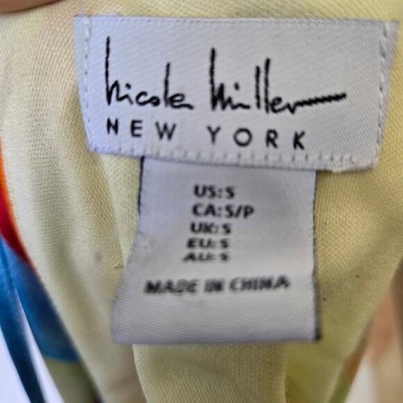 NICOLE MILLER Abstract Floral Maxi Tent Dress Small - Picture 8 of 10